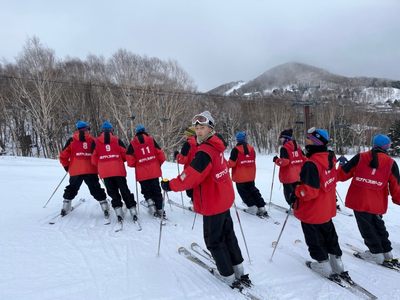 スキー教室２日目の様子　【中学１・２年】