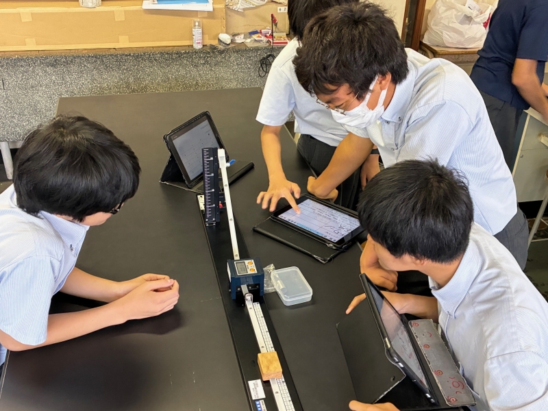 中学３年生理科実験