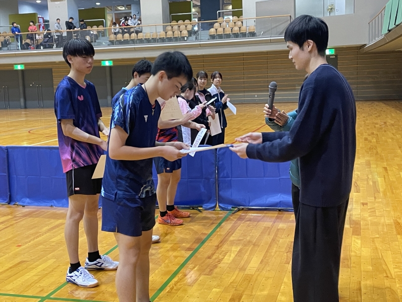 高校卓球部活動報告～湘南地区冬季大会個人戦～