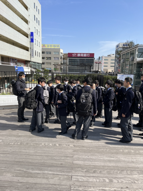 中学１年生通学路指導