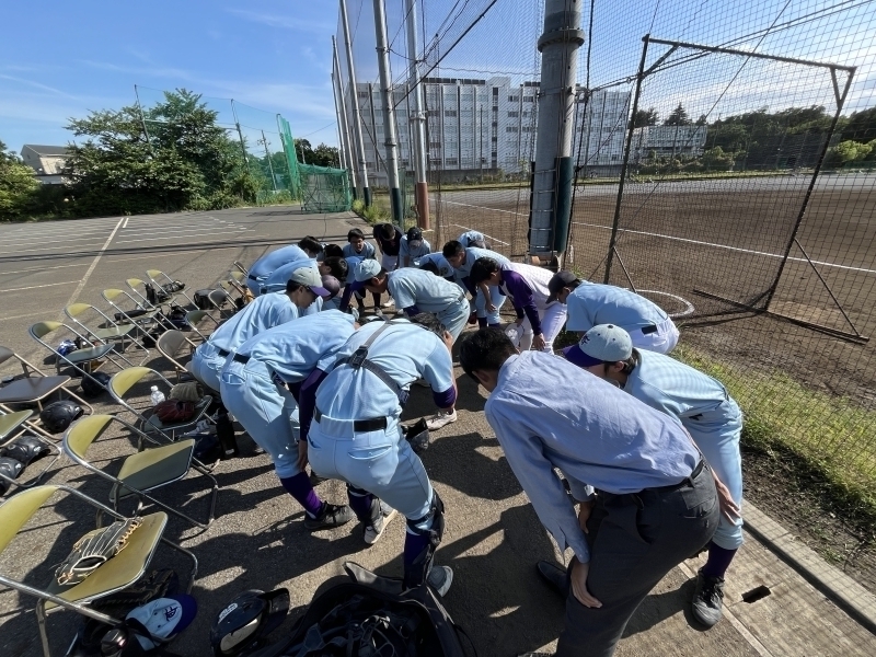 高校軟式野球部活動報告～県内校との練習試合～
