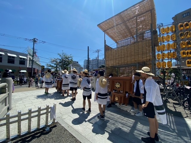 白旗神社例大祭参加　【高校バレー部】