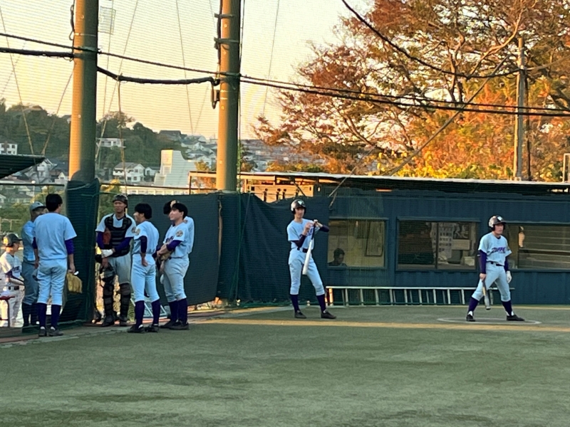 日大藤沢高校との練習試合　【高校軟式野球部】