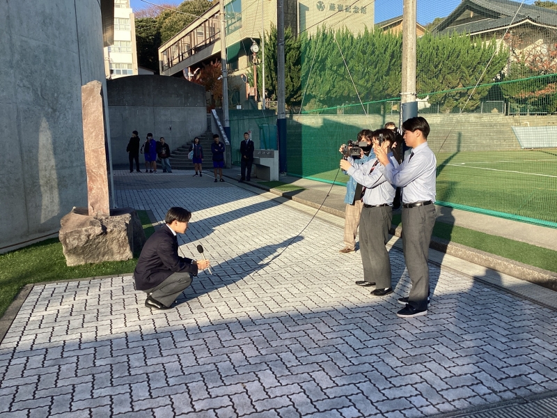 新聞部活動報告～TBS番組「THE TIME,」の収録～